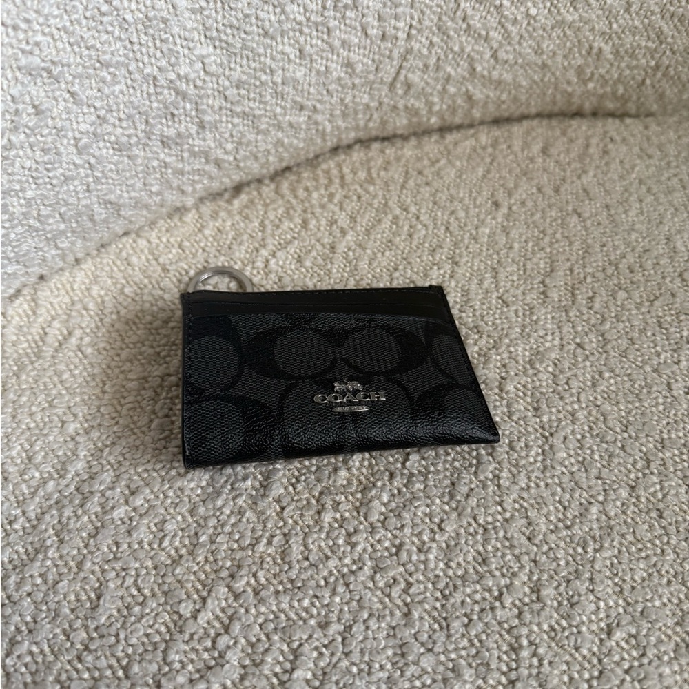 Coach Signature Black Card Case